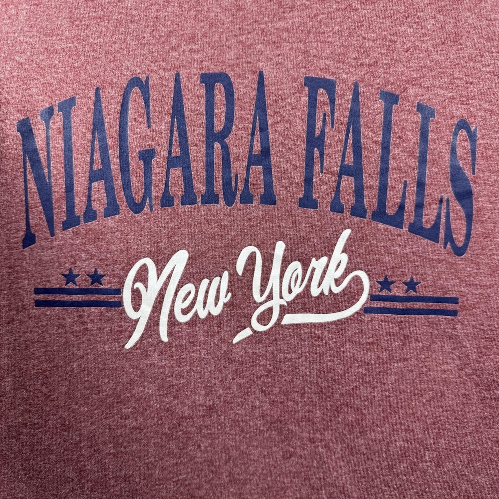 Niagara Falls New York Shirt Mens Large Red Jerzees Travel‎ Souvenir Graphic Tee - Picture 3 of 9